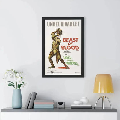 BEAST OF BLOOD & CURSE OF THE VAMPIRES 1970 - Framed Movie Poster - The Sticker Space