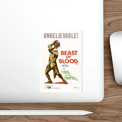 BEAST OF BLOOD & CURSE OF THE VAMPIRES 1970 Movie Poster STICKER Vinyl Die-Cut Decal-The Sticker Space