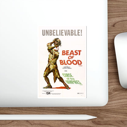 BEAST OF BLOOD & CURSE OF THE VAMPIRES 1970 Movie Poster STICKER Vinyl Die-Cut Decal-The Sticker Space