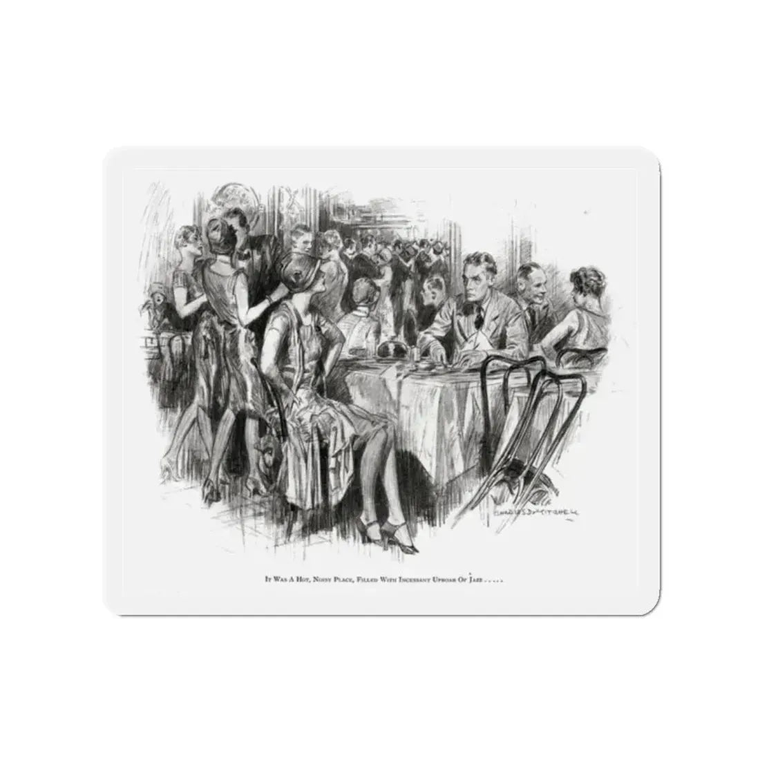 Beating Wings (Pt. 1-1), McCalls magazine, July 1927 (Magazine Illustration) Refrigerator Magnet 2 Inch Die-Cut - The Sticker Space