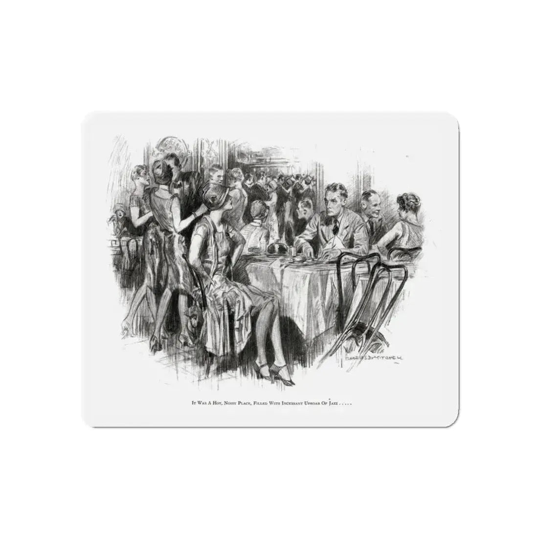 Beating Wings (Pt. 1-1), McCalls magazine, July 1927 (Magazine Illustration) Refrigerator Magnet 3 Inch Die-Cut - The Sticker Space