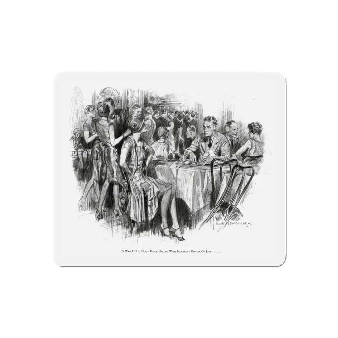 Beating Wings (Pt. 1-1), McCalls magazine, July 1927 (Magazine Illustration) Refrigerator Magnet 4 Inch Die-Cut - The Sticker Space