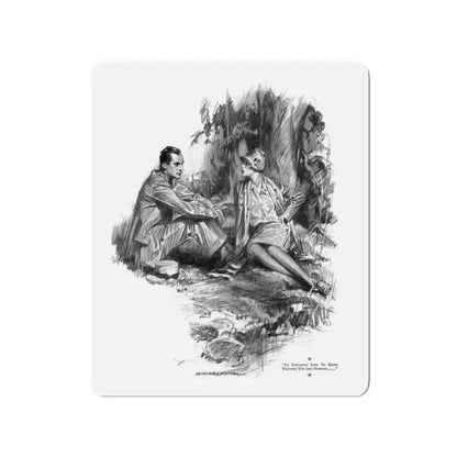 Beating Wings (Pt. 1-2), McCalls magazine, July 1927 (Magazine Illustration) Refrigerator Magnet 2 Inch Die-Cut - The Sticker Space