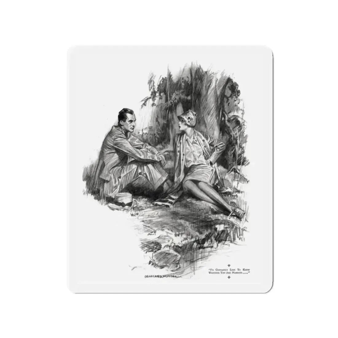 Beating Wings (Pt. 1-2), McCalls magazine, July 1927 (Magazine Illustration) Refrigerator Magnet - The Sticker Space