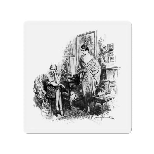 Beating Wings (Pt. 2-3), McCalls magazine, August 1927 (Magazine Illustration) Refrigerator Magnet 2 Inch Die-Cut - The Sticker Space