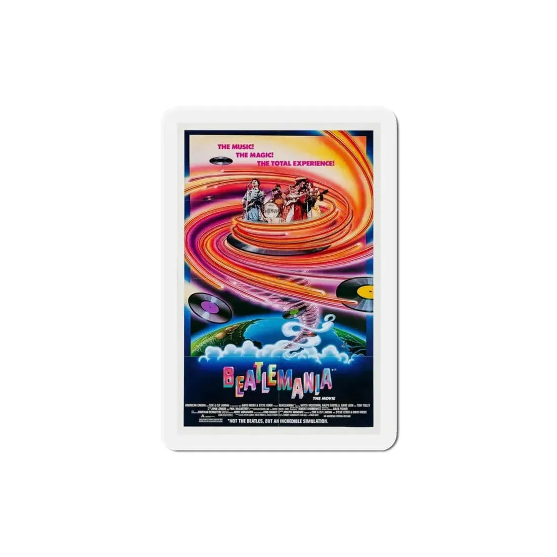 Beatlemania 1981 Movie Poster Refrigerator Magnet - The Sticker Space