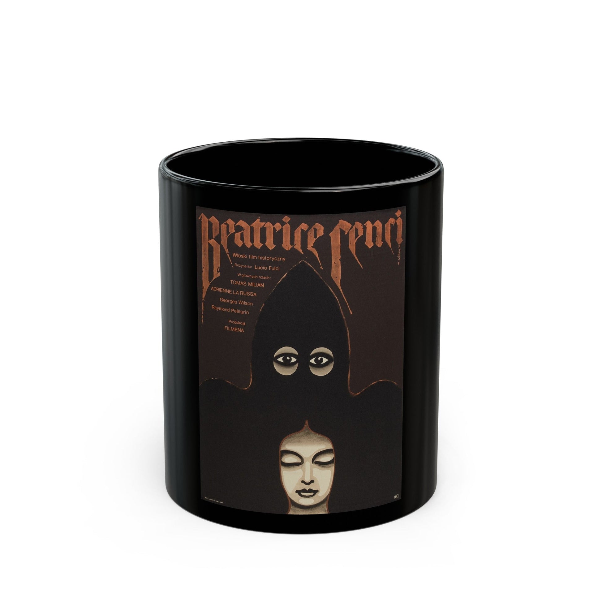 BEATRICE CENCI (POLISH) 1969 Movie Poster - Black Coffee Mug-11oz-The Sticker Space