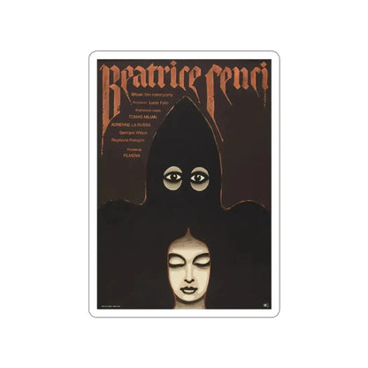 BEATRICE CENCI (POLISH) 1969 Movie Poster STICKER Vinyl Die-Cut Decal - The Sticker Space