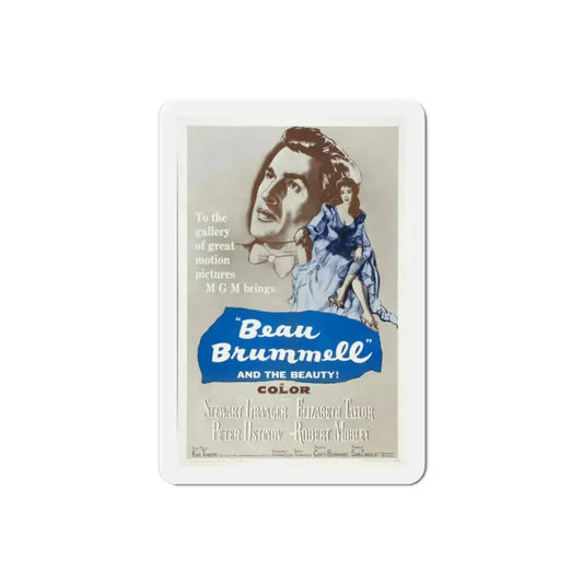 Beau Brummell 1954 Movie Poster Refrigerator Magnet 2 Inch - The Sticker Space