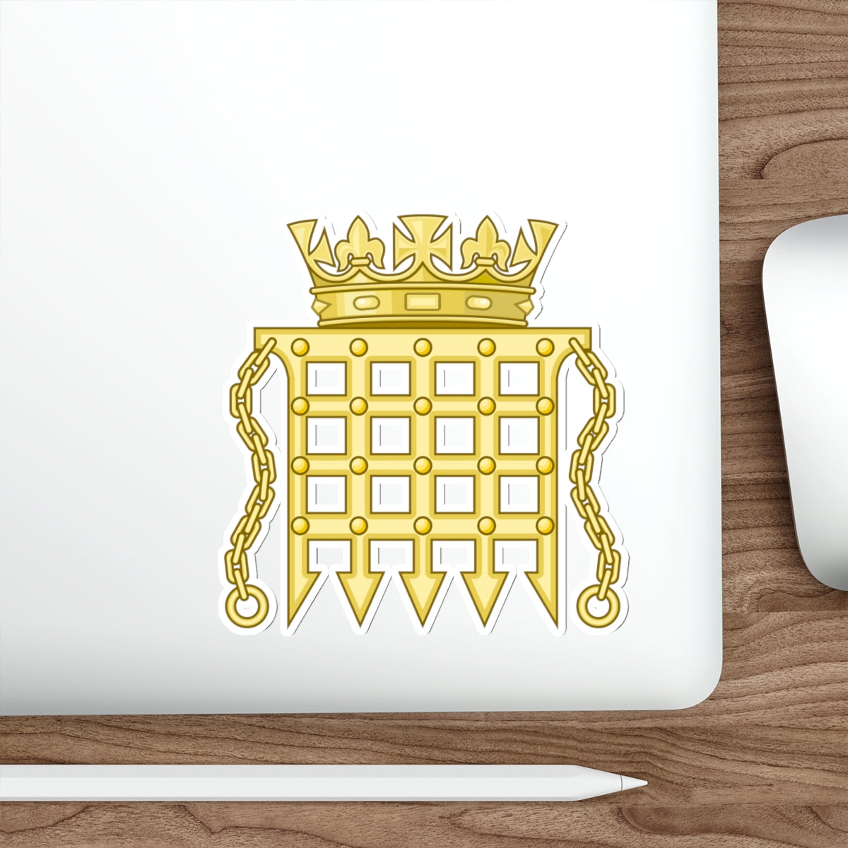 Beaufort Portcullis Badge of the Tudors STICKER Vinyl Die-Cut Decal-The Sticker Space