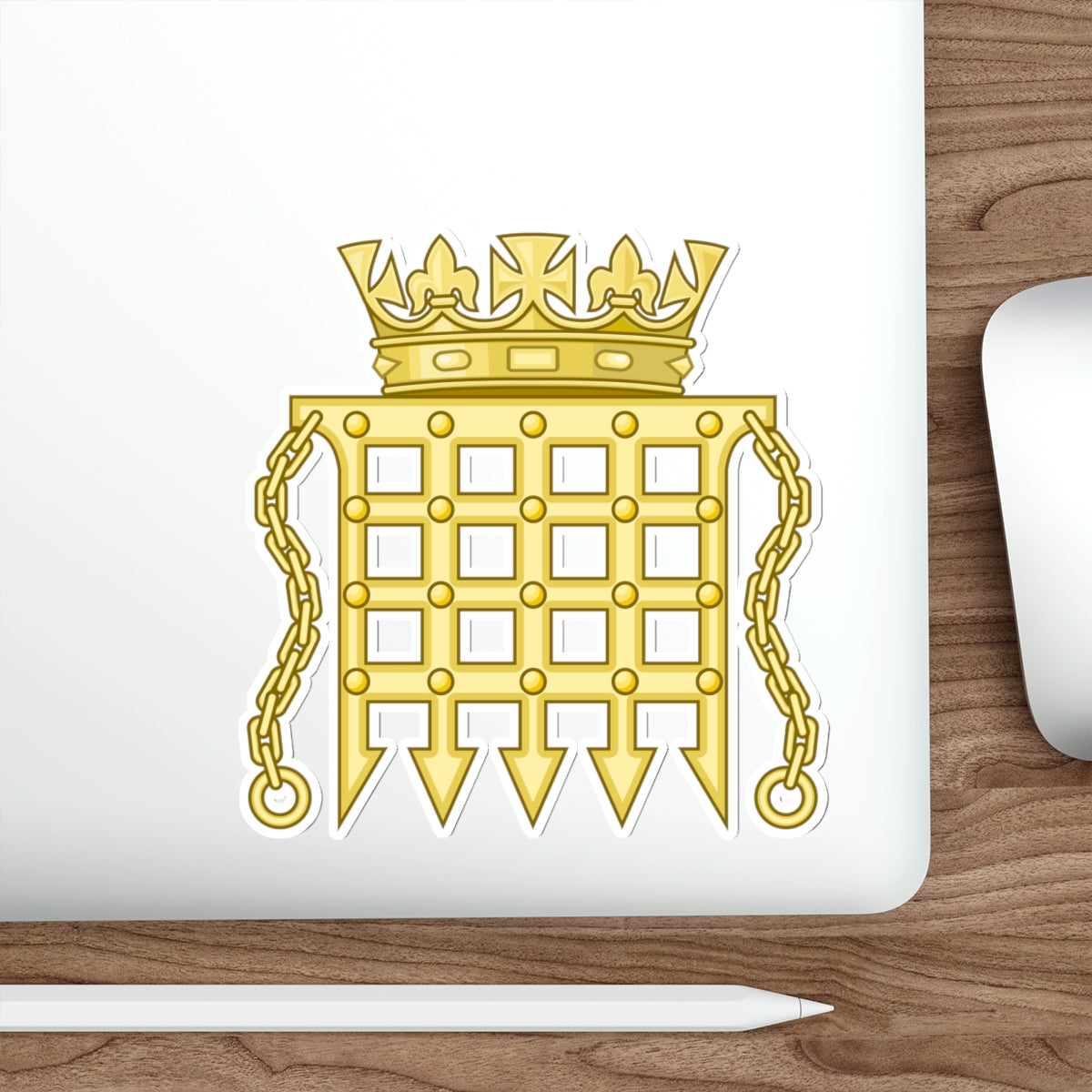 Beaufort Portcullis Badge of the Tudors STICKER Vinyl Die-Cut Decal-The Sticker Space