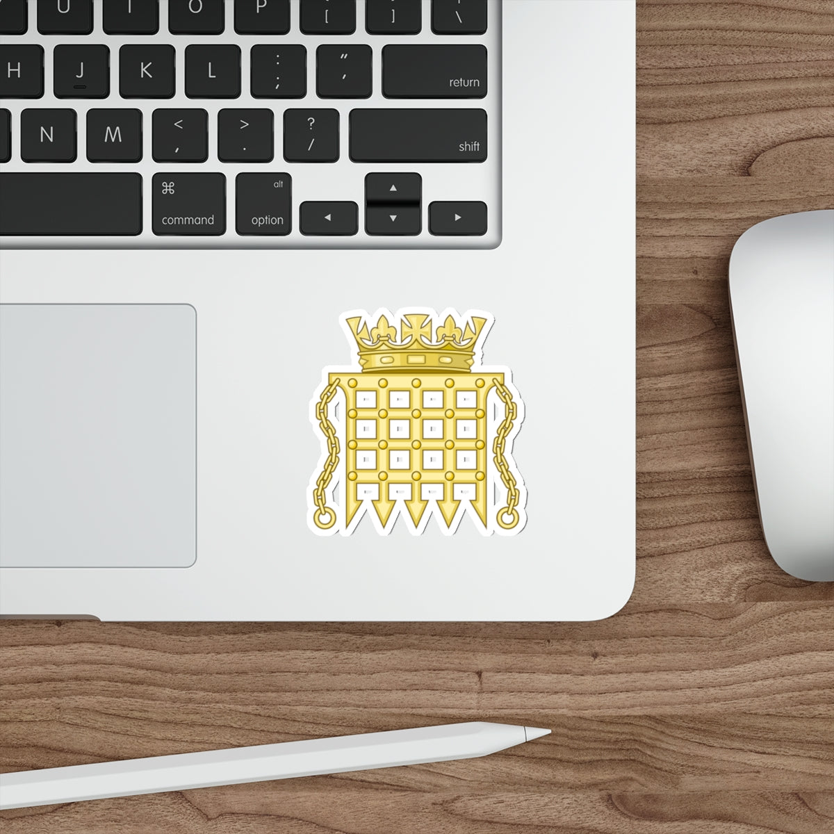 Beaufort Portcullis Badge of the Tudors STICKER Vinyl Die-Cut Decal-The Sticker Space