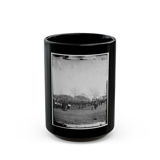 Beaufort, S.C. 50th Pennsylvania Infantry In Parade Formation (U.S. Civil War) Black Coffee Mug-15oz-The Sticker Space