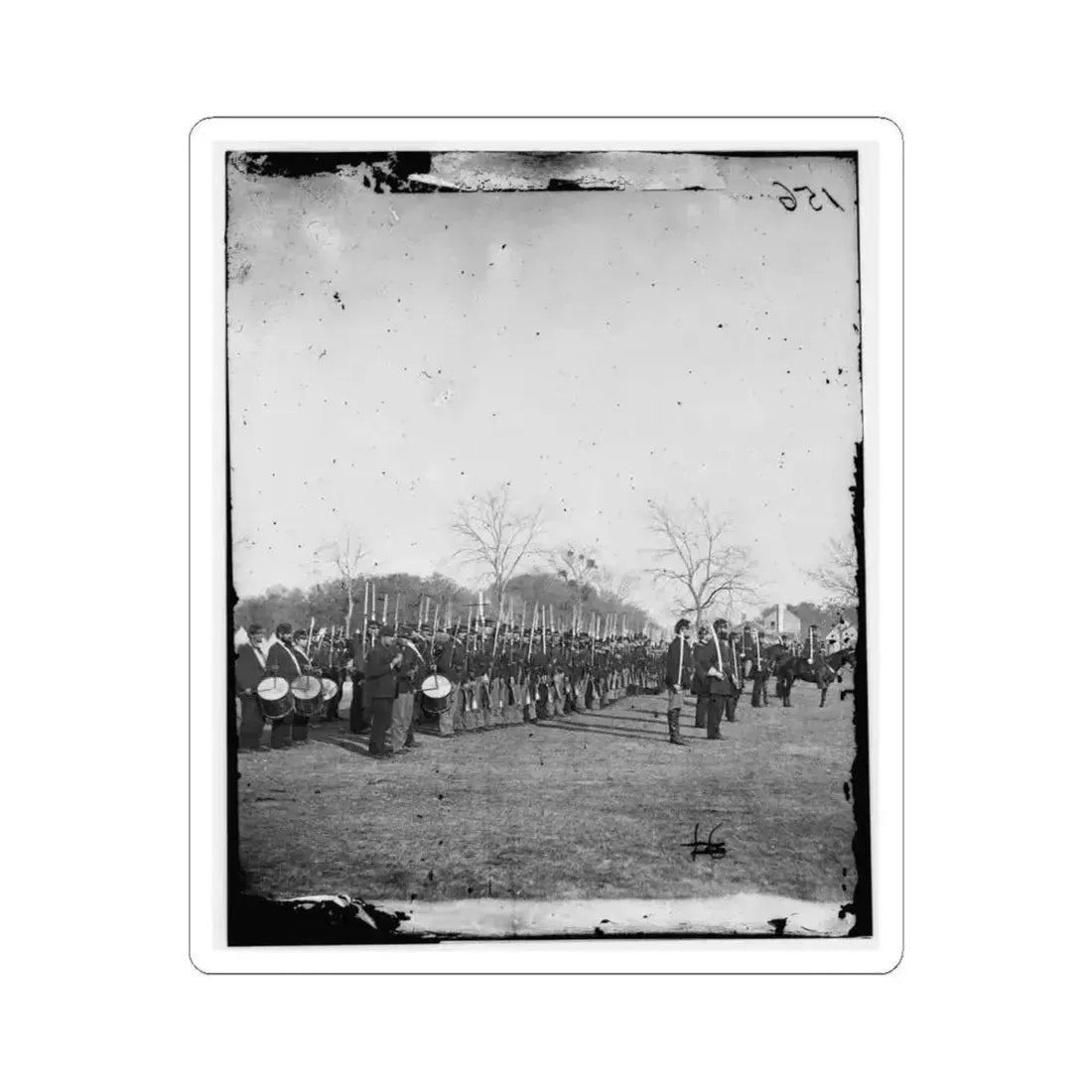 Beaufort, S.C. 50Th Pennsylvania Infantry in Parade Formation (U.S. Civil War) STICKER Vinyl Kiss-Cut Decal 4 Inch White - The Sticker Space