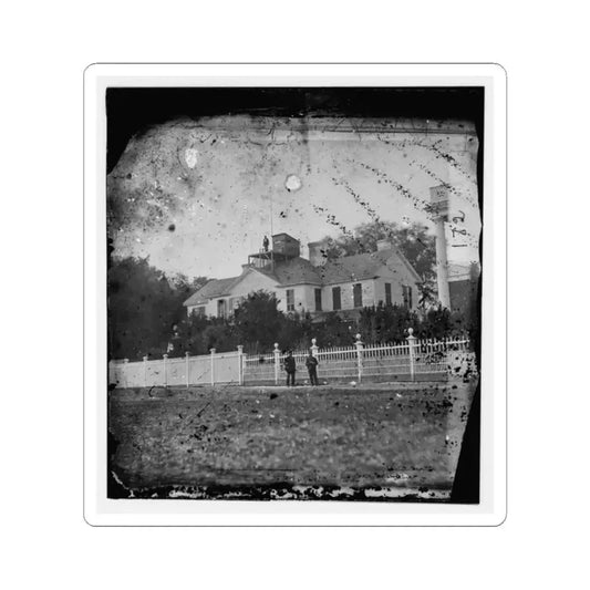 Beaufort, South Carolina. Federal Signal Station. Formerly the Home of John G. Barnwell (U.S. Civil War) STICKER Vinyl Kiss-Cut Decal 2 Inch White - The Sticker Space