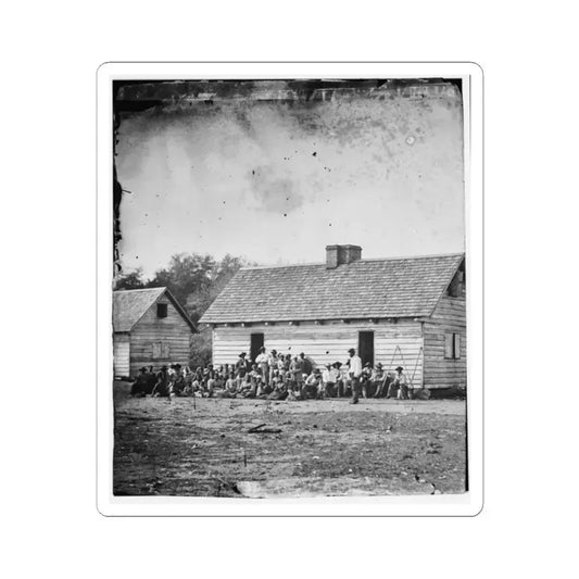 Beaufort, South Carolina. Shooting I.E., Shouting Party on J.J. Smith's Plantation (U.S. Civil War) STICKER Vinyl Kiss-Cut Decal 2 Inch White - The Sticker Space