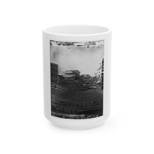 Beaufort, South Carolina. Boat Landing (U.S. Civil War) White Coffee Mug-15oz-The Sticker Space