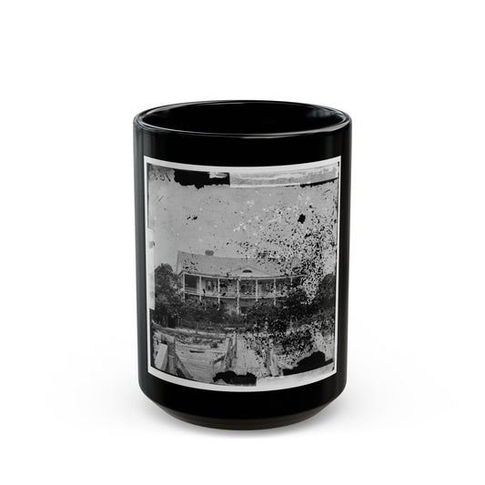 Beaufort, South Carolina. Fuller's House (U.S. Civil War) Black Coffee Mug-15oz-The Sticker Space