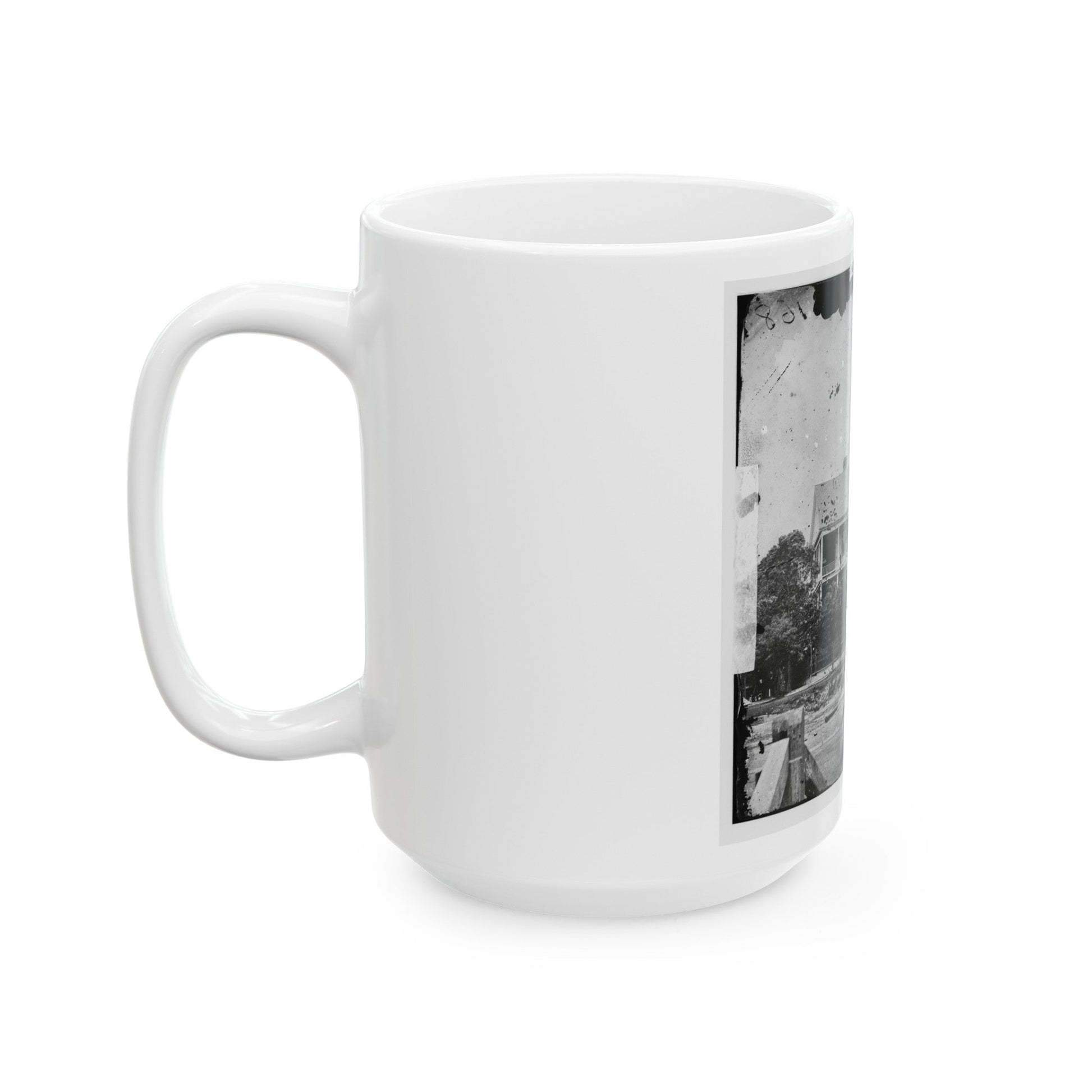 Beaufort, South Carolina. Fuller's House (U.S. Civil War) White Coffee Mug-The Sticker Space