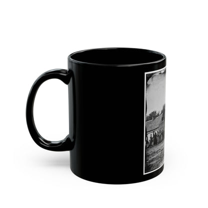 Beaufort, South Carolina. Group Of Negroes On J.J. Smith's Plantation (U.S. Civil War) Black Coffee Mug