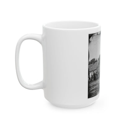 Beaufort, South Carolina. Group Of Negroes On J.J. Smith's Plantation (U.S. Civil War) White Coffee Mug