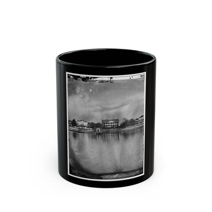 Beaufort, South Carolina. View Of Beaufort From The Waterfront. Fuller's House (U.S. Civil War) Black Coffee Mug