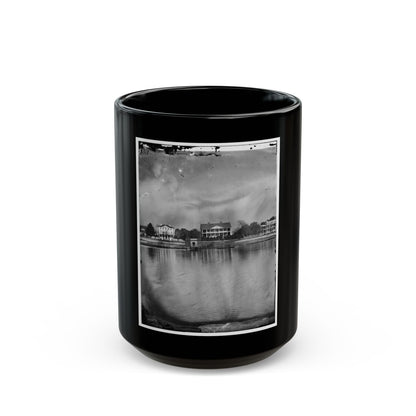 Beaufort, South Carolina. View Of Beaufort From The Waterfront. Fuller's House (U.S. Civil War) Black Coffee Mug