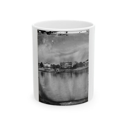 Beaufort, South Carolina. View Of Beaufort From The Waterfront. Fuller's House (U.S. Civil War) White Coffee Mug