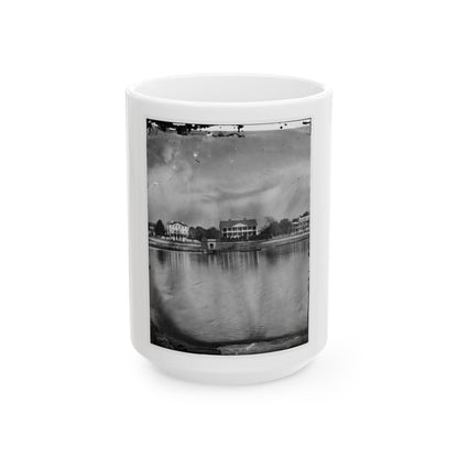 Beaufort, South Carolina. View Of Beaufort From The Waterfront. Fuller's House (U.S. Civil War) White Coffee Mug