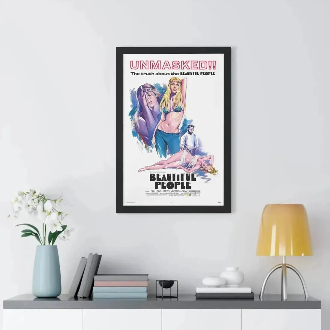 BEAUTIFUL PEOPLE 1971 - Framed Movie Poster - The Sticker Space