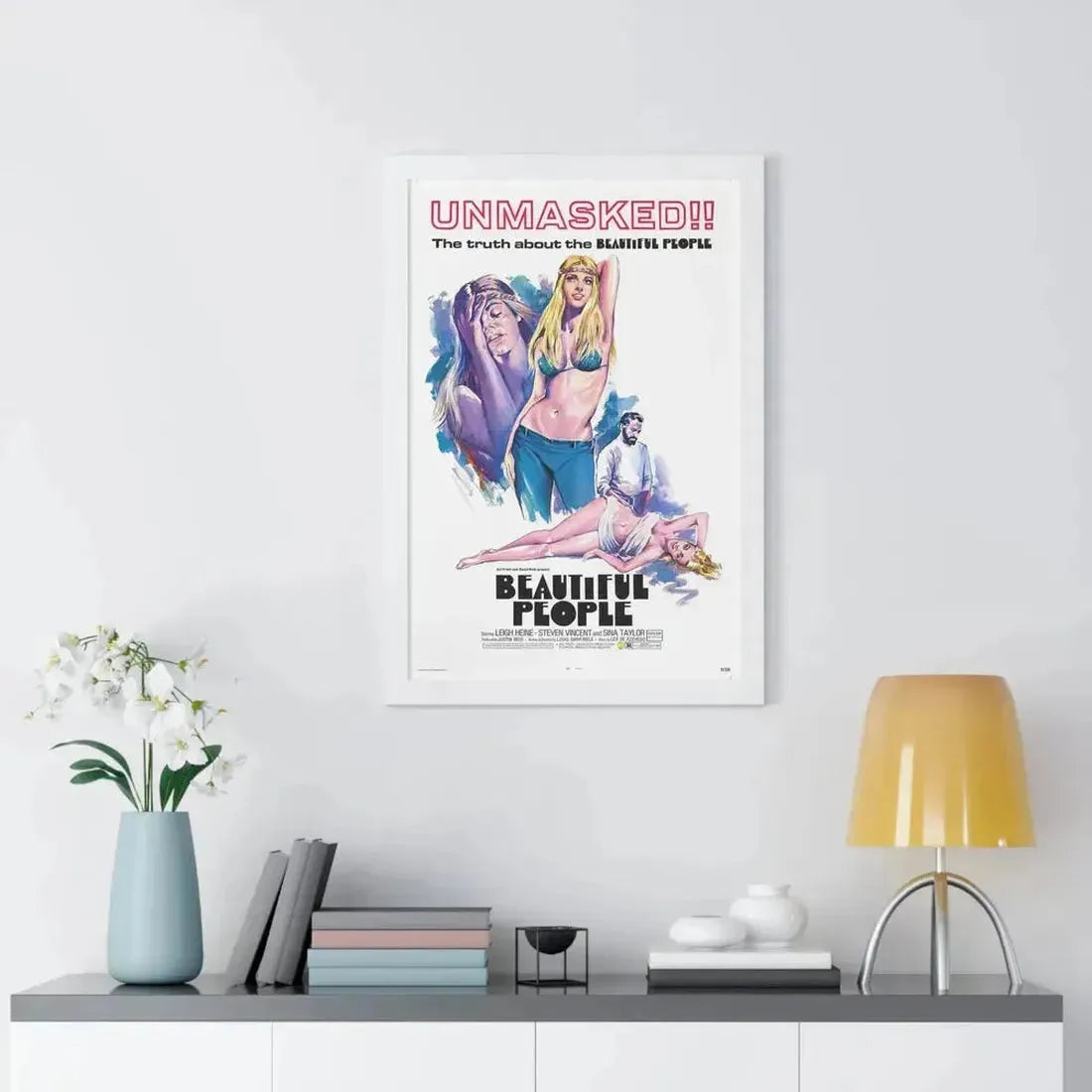 BEAUTIFUL PEOPLE 1971 - Framed Movie Poster - The Sticker Space