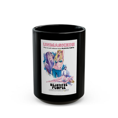 BEAUTIFUL PEOPLE 1971 Movie Poster - Black Coffee Mug-15oz-The Sticker Space