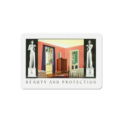 Beauty and Protection (1), 1936 (Magazine Illustration) Refrigerator Magnet - The Sticker Space