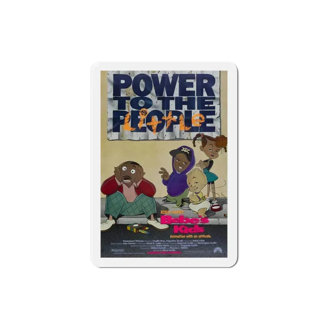 Bebes Kids 1992 Movie Poster Refrigerator Magnet 3 Inch - The Sticker Space