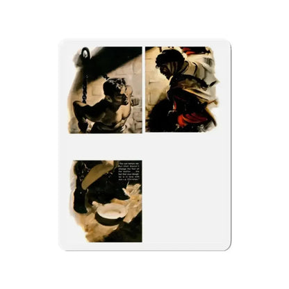 Because He Loved Greatly, Liberty magazine, April 16,1938 (Magazine Illustration) Refrigerator Magnet - The Sticker Space