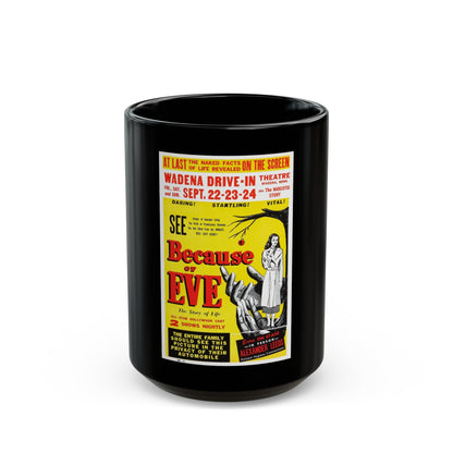 BECAUSE OF EVE 1948 Movie Poster - Black Coffee Mug-15oz-The Sticker Space