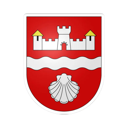 Beckenried-coat of arms (Switzerland) (Coat of Arms) STICKER Vinyl Kiss-Cut Decal 3 Inch White - The Sticker Space