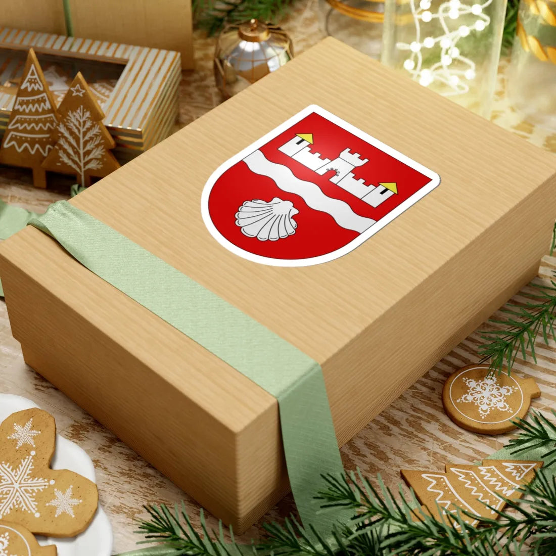 Beckenried-coat of arms (Switzerland) (Coat of Arms) STICKER Vinyl Kiss-Cut Decal - The Sticker Space