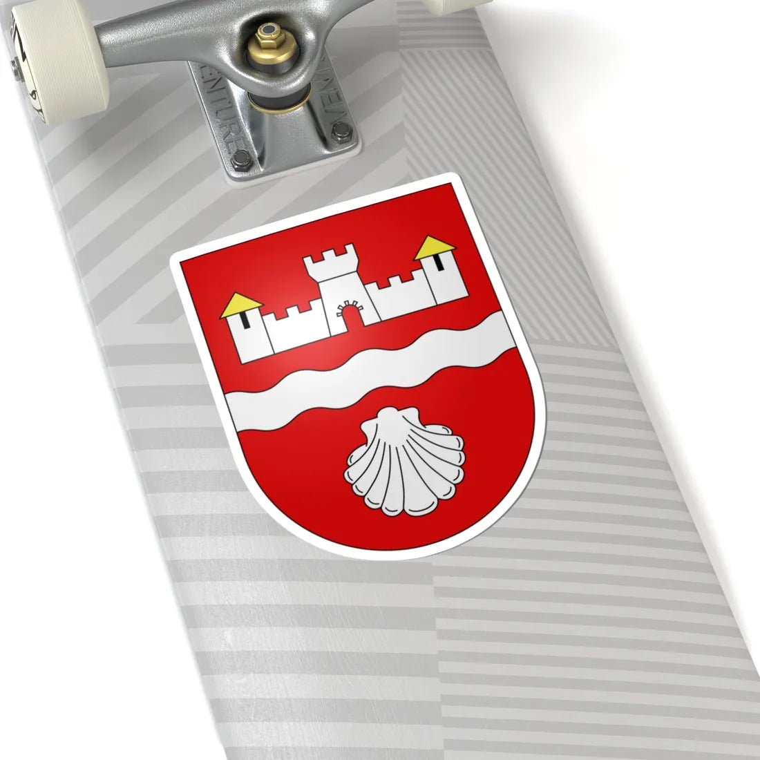 Beckenried-coat of arms (Switzerland) (Coat of Arms) STICKER Vinyl Kiss-Cut Decal - The Sticker Space