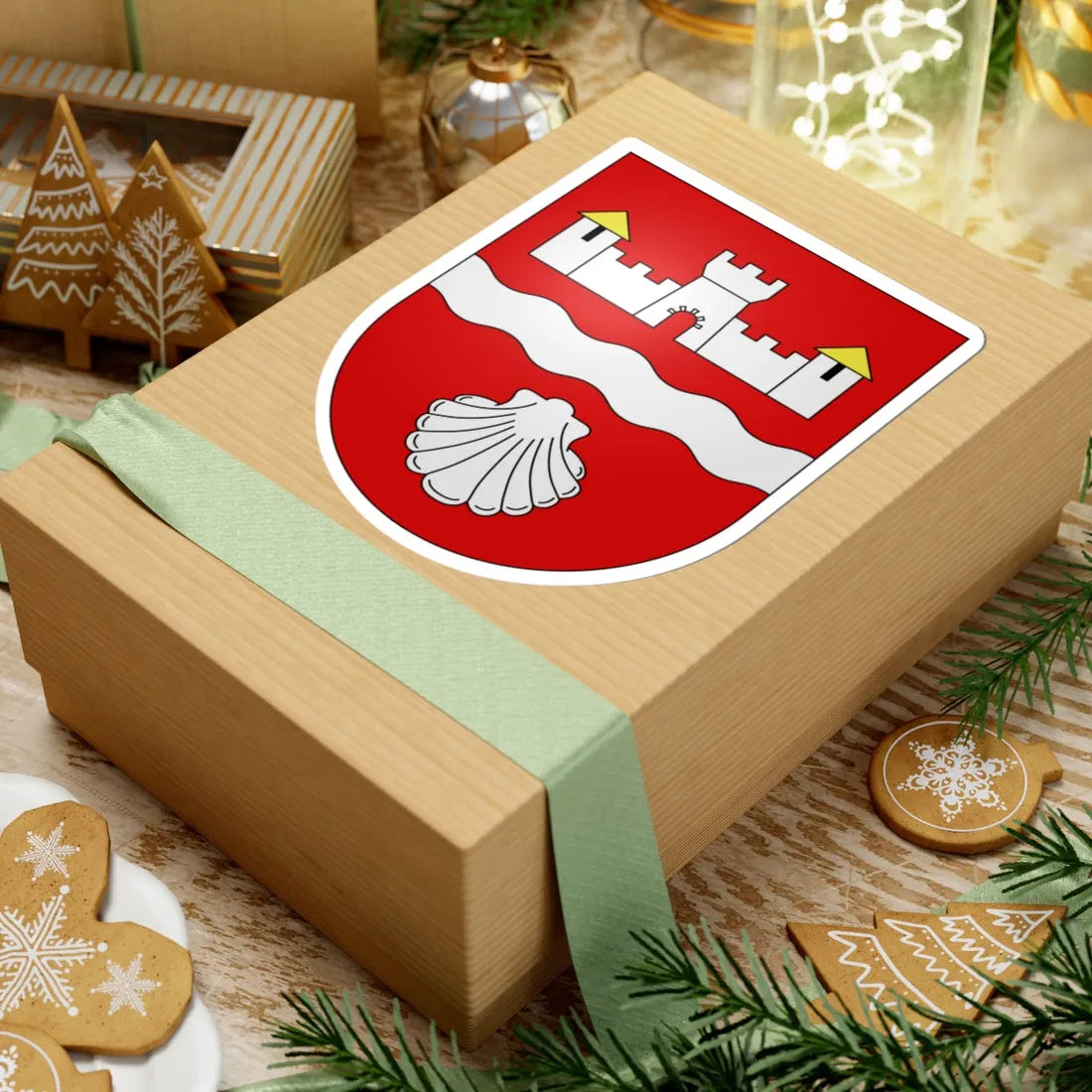 Beckenried-coat of arms (Switzerland) (Coat of Arms) STICKER Vinyl Kiss-Cut Decal - The Sticker Space