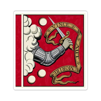 Bedford Minutemen Flag 1775 (United States) STICKER Vinyl Kiss-Cut Decal 2 Inch White - The Sticker Space