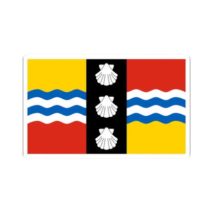 Bedfordshire County Flag (England) STICKER Vinyl Kiss-Cut Decal 2 Inch White - The Sticker Space
