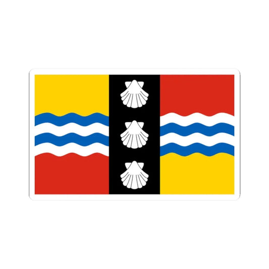 Bedfordshire County Flag (England) STICKER Vinyl Kiss-Cut Decal 2 Inch White - The Sticker Space