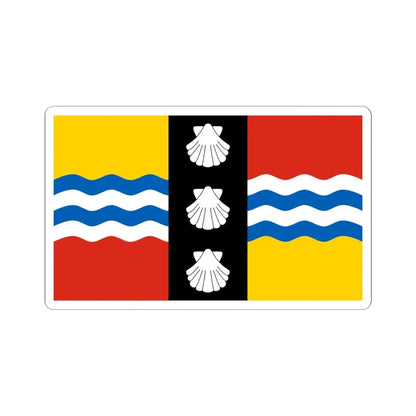 Bedfordshire County Flag (England) STICKER Vinyl Kiss-Cut Decal 6 Inch White - The Sticker Space