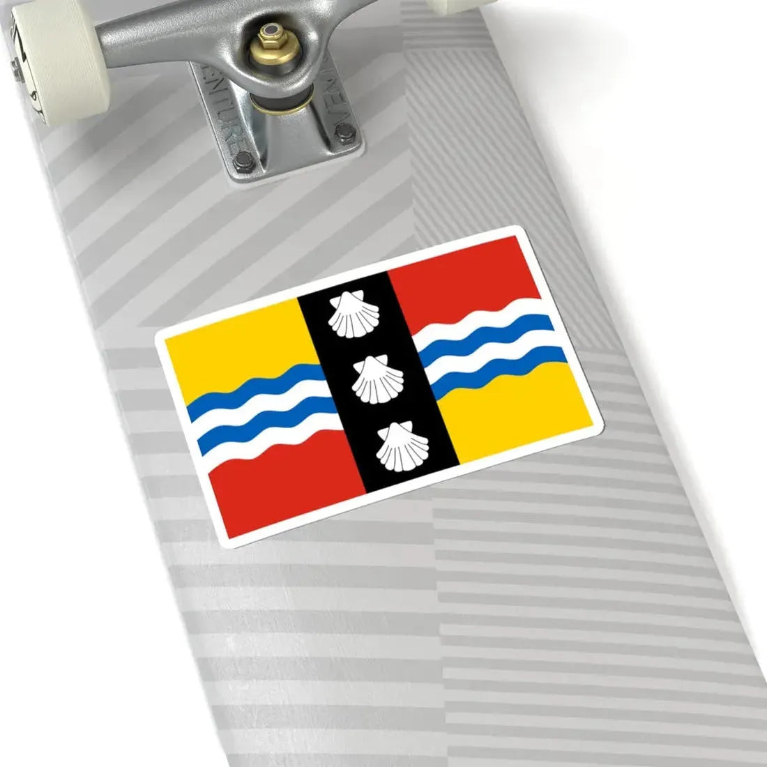 Bedfordshire County Flag (England) STICKER Vinyl Kiss-Cut Decal - The Sticker Space