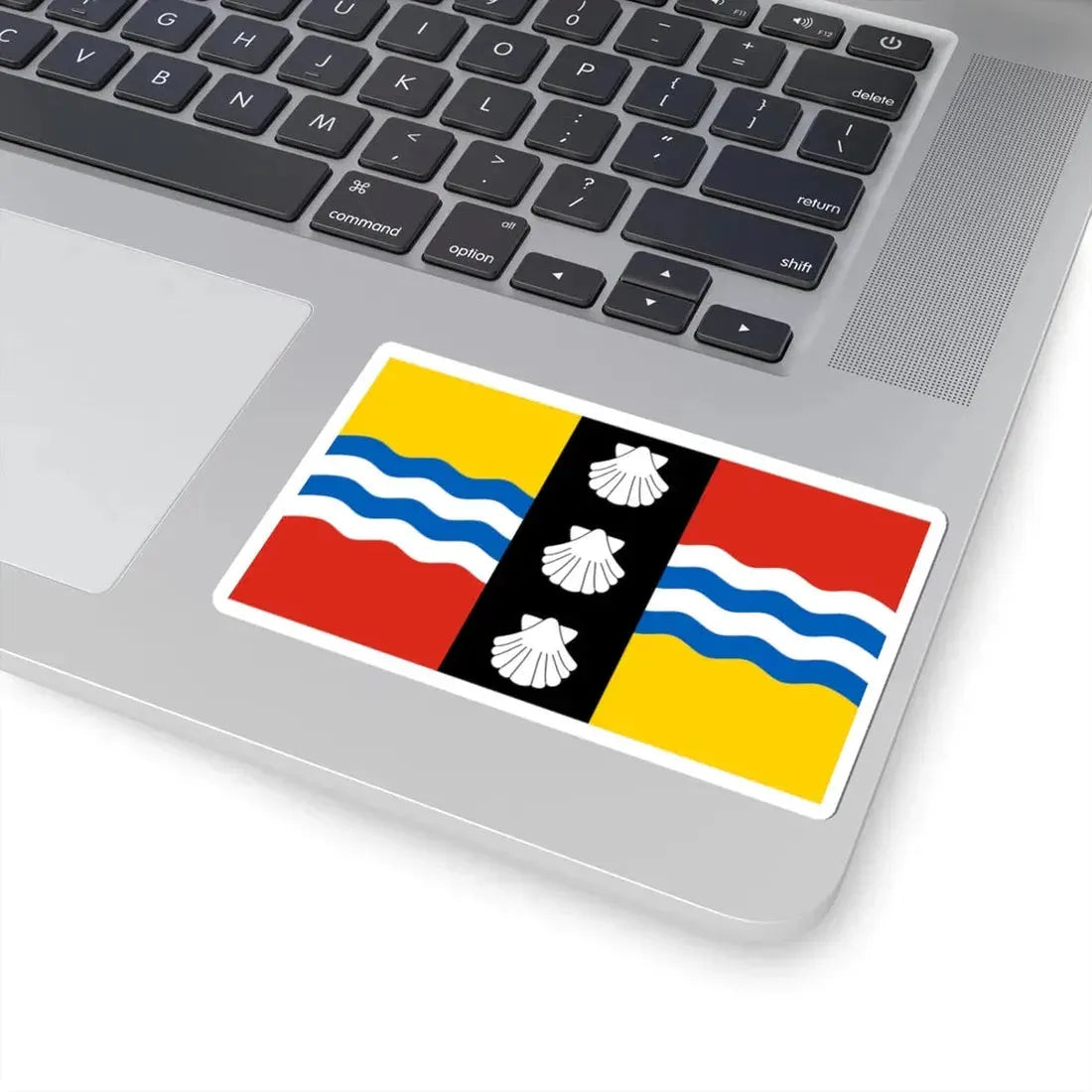 Bedfordshire County Flag (England) STICKER Vinyl Kiss-Cut Decal - The Sticker Space