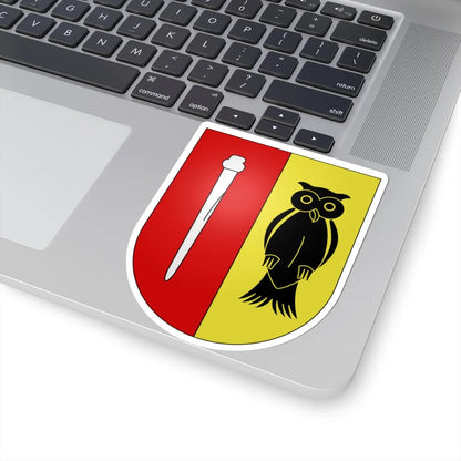 Bedigliora-coat of arms (Switzerland) (Coat of Arms) STICKER Vinyl Kiss-Cut Decal - The Sticker Space