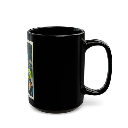 BEDLAM 1946 Movie Poster - Black Coffee Mug-The Sticker Space