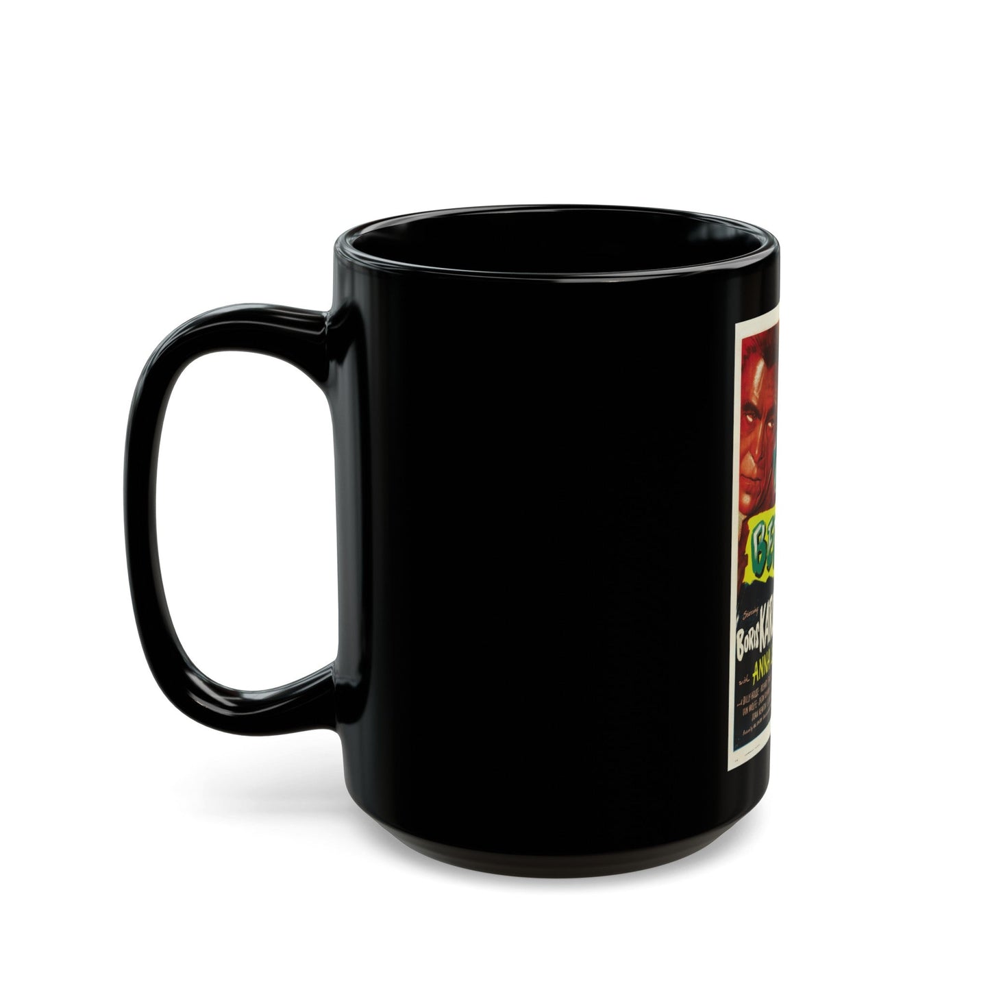 BEDLAM 1946 Movie Poster - Black Coffee Mug-The Sticker Space