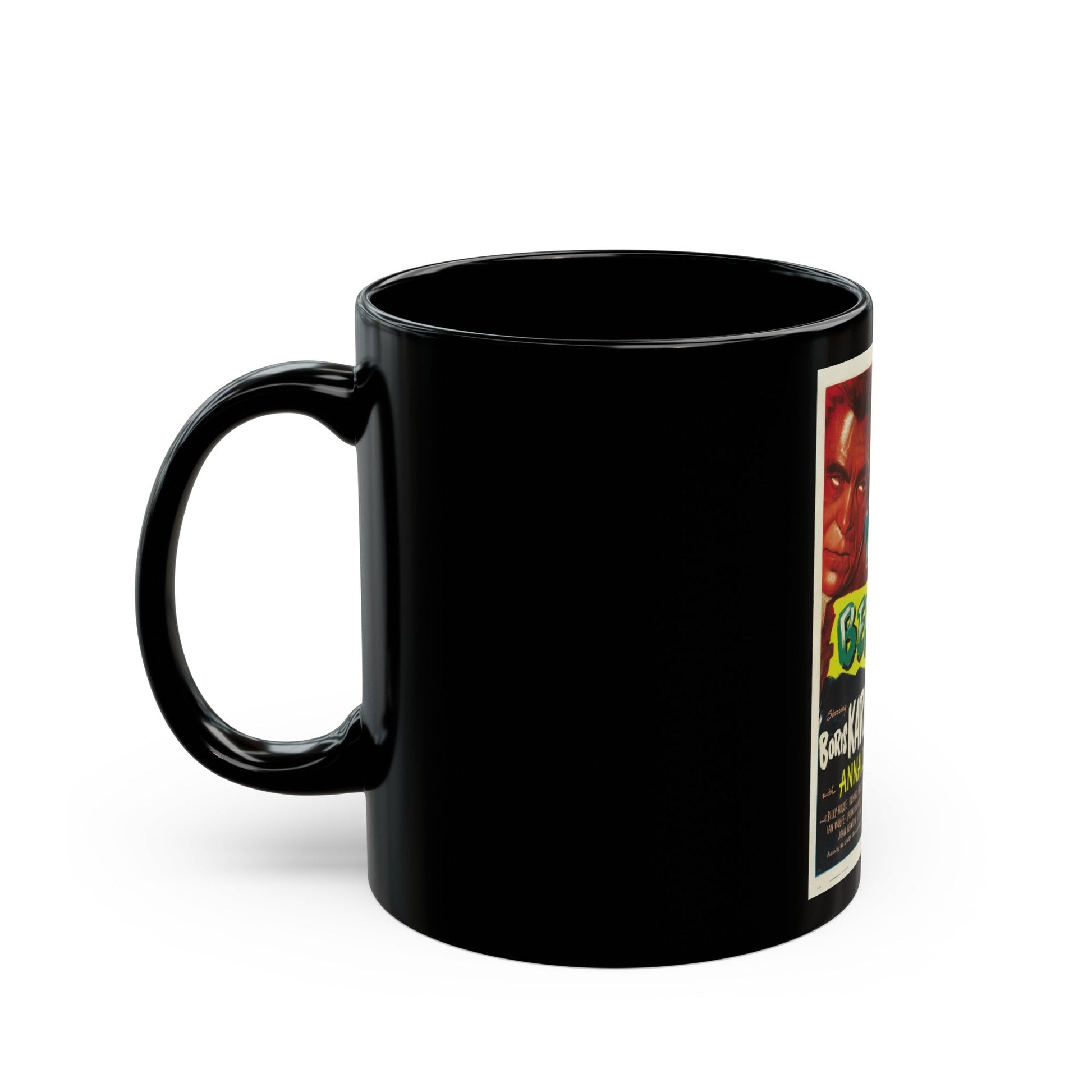 BEDLAM 1946 Movie Poster - Black Coffee Mug-The Sticker Space